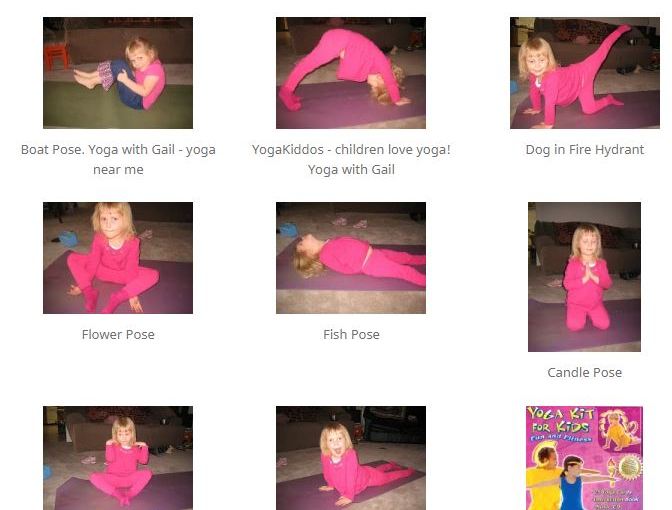 yogakit 4 kids Yoga Postures. YogaKiddos with Gail