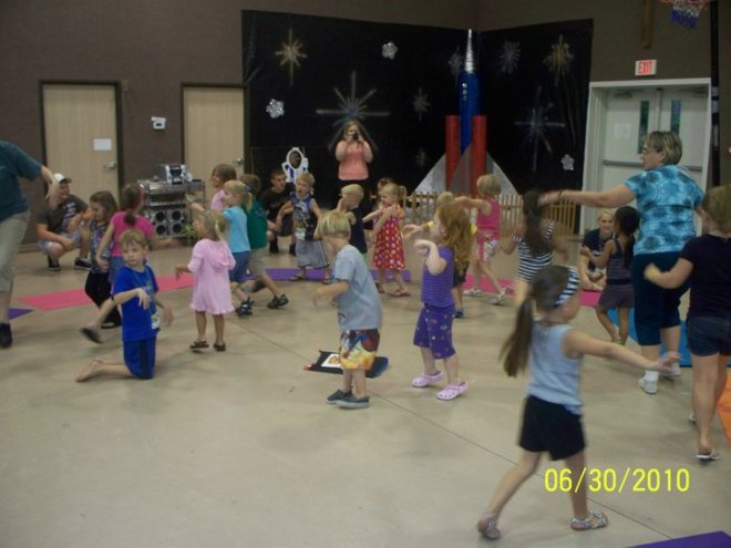 Noah's Ark Yoga at Vacation Bible School