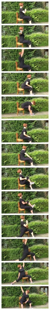 Chair Yoga Fitness with Gail Pickens-Barger. You don't have to get down on to the floor to get all the benefits of a regular yoga practice.