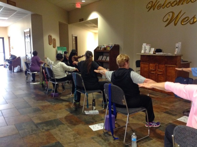 Chair Yoga Fitness - Warrior Two - National Multiple Sclerosis Society - Adaptive Yoga Class.