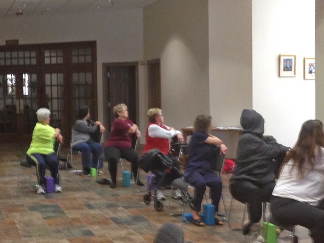 Chair Yoga Fitness - Seated Twist - National Multiple Sclerosis Society - Adaptive Yoga Class.