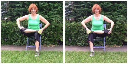 Varied Chair Yoga Postures with Gail. Yoga with Gail Pickens-Barger