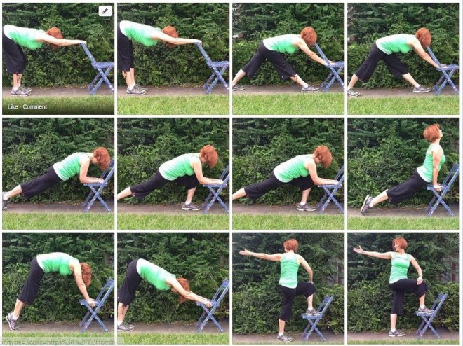 Varied Chair Yoga Postures with Gail. Yoga with Gail Pickens-Barger