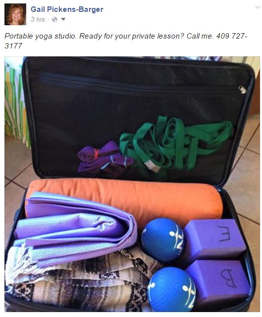 Portable Yoga Lessons with Gail Pickens-Barger