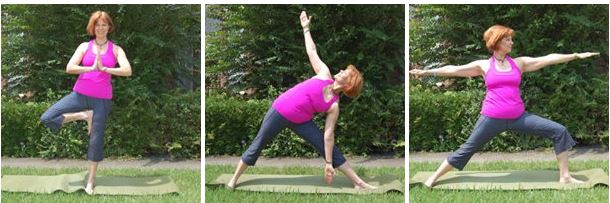 Three yoga poses for easing osteoporosis/osteopenia. Bone building yoga with Gail