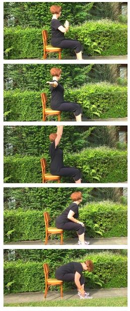 Creative Ways to use the chair. Varied Chair Yoga Postures with Gail. Yoga with Gail Pickens-Barger