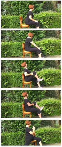 Creative Ways to use the chair. Varied Chair Yoga Postures with Gail. Yoga with Gail Pickens-Barger