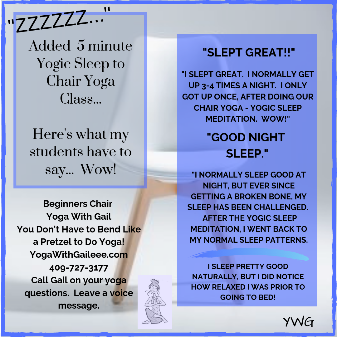 Chair Yoga Sleep Yoga Nidra