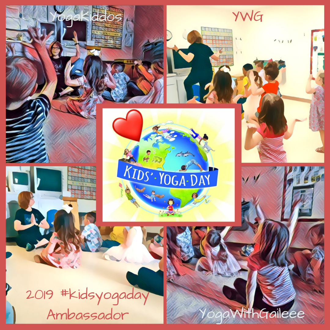 KidsYogaDay Celebration.  Every first week of April!  I am an ambassador for the #kidsyogaday