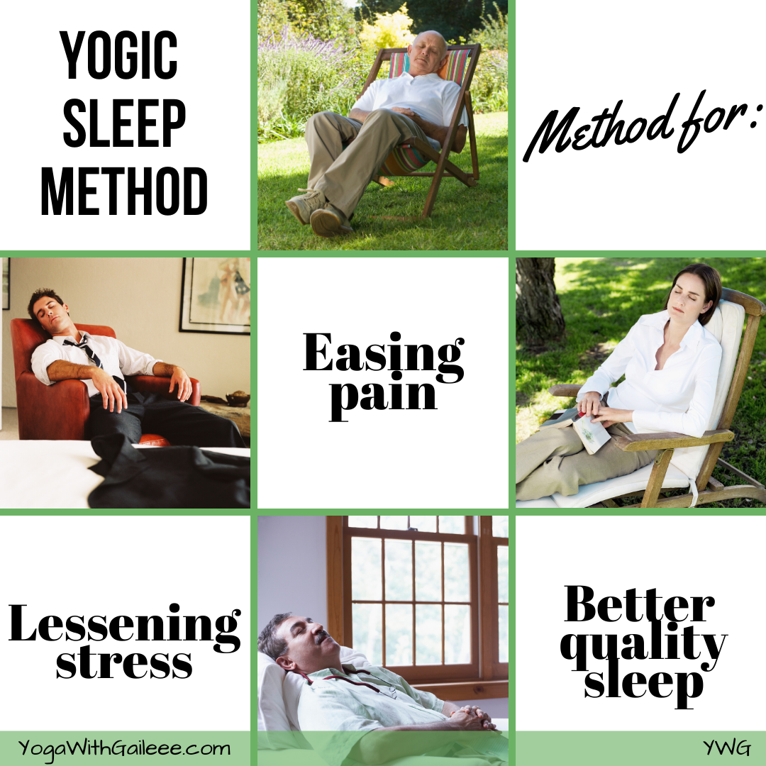 Yoga Sleep, Ease Stress, Less Pain, & Better Quality Sleep