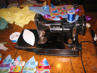 Singer Featherweight 221 Sewing Machine - Yoga Gear & Props Sewing. Yoga with Gail
