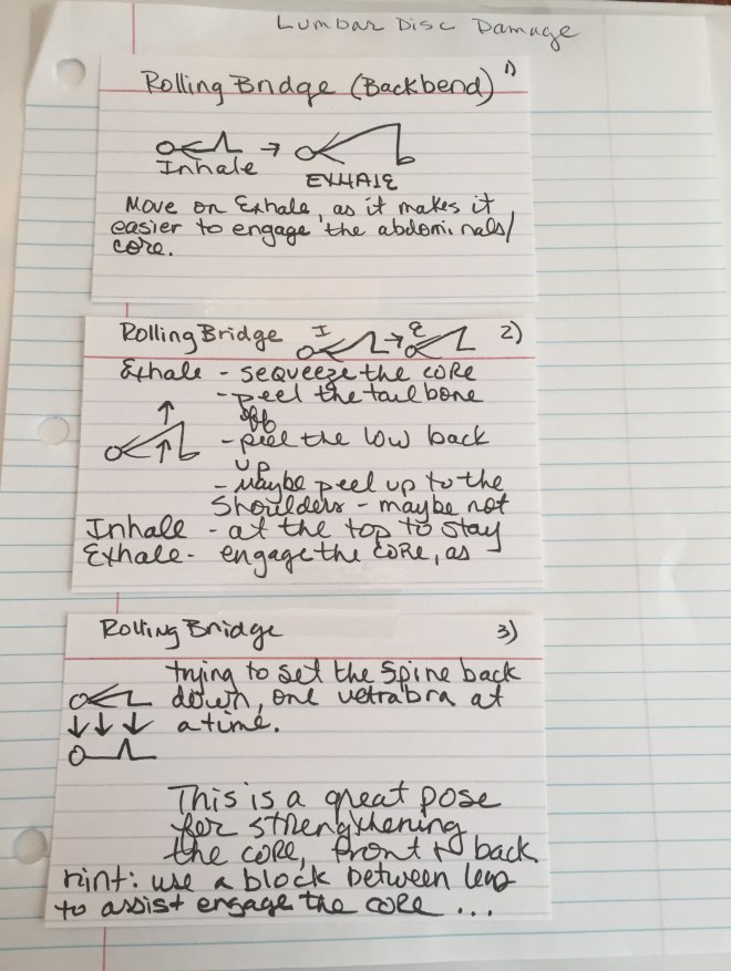 Lumbar Disc Damage - Yoga sequences. Yoga with Gail