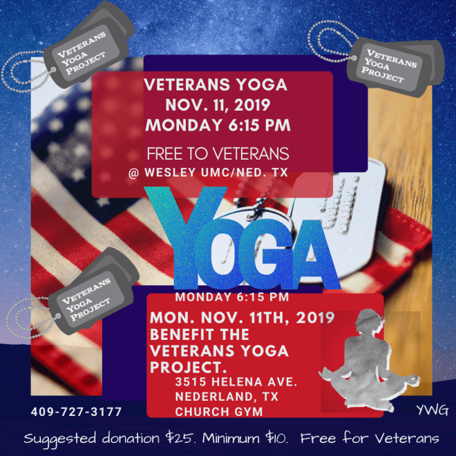 Free Yoga for Veterans 2019 - Yoga with Gail - yoga near me