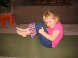 Boat Pose during YogaKiddos!  Yoga with Gail, yoga near me