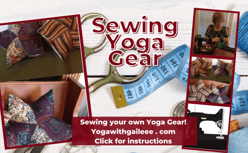 Sewing your own meditation cushion, eye pillows, yoga mat bags and more. Yoga with Gail. Love using my Singer Featherweight to make some of my yoga gear!