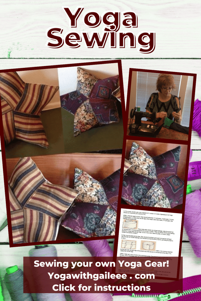 Sewing your own yoga gear!  Yoga with Gail.  Love using my Singer Featherweight to make yoga gear!