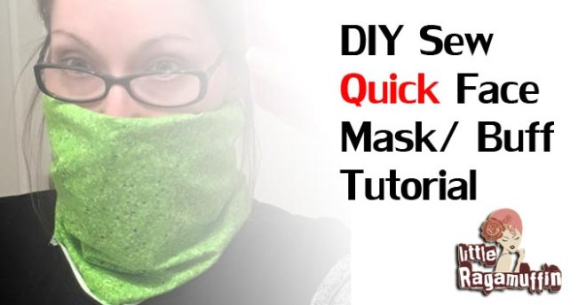 Sew your own face mask / Buff / Gator Tutorial - Yoga with Gail