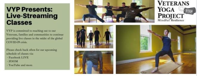 Veterans Yoga Project Online Streaming Classes
