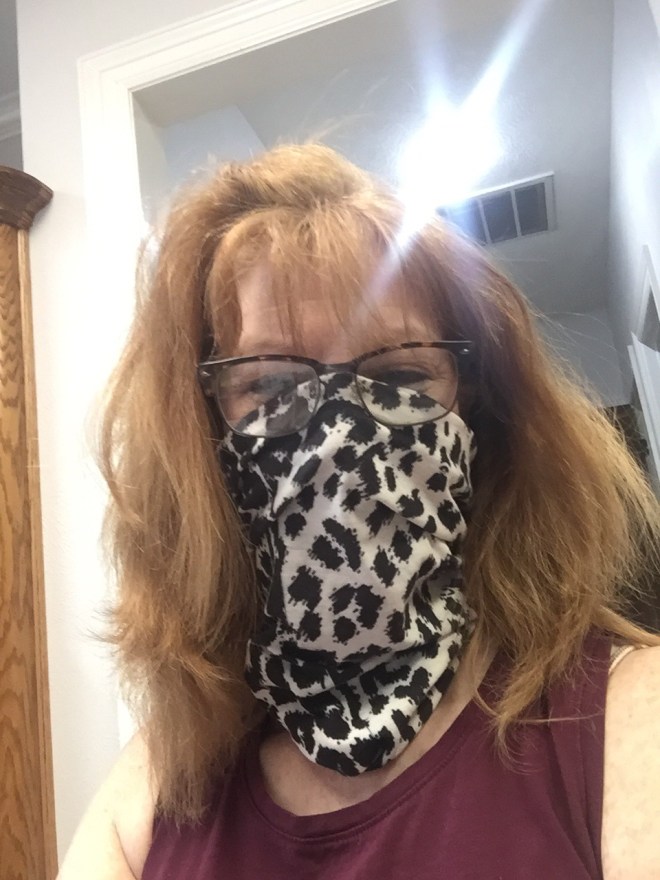 Gail and her original Buff from when she went to Mongolia
