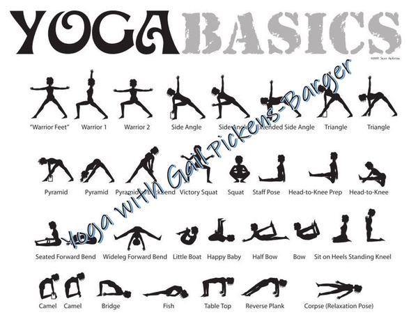 Enjoy these yoga basic poses. Some of these are very effective in lessening pain in the body. Yoga with Gail