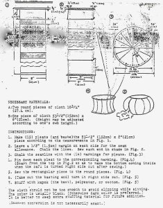 Old original meditation zafu instructions