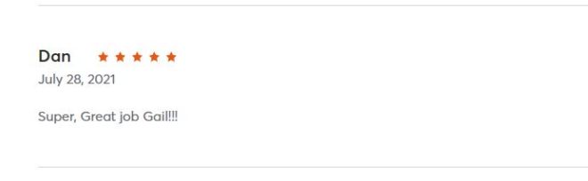 Dan, student testimony after taking online yoga with Gail