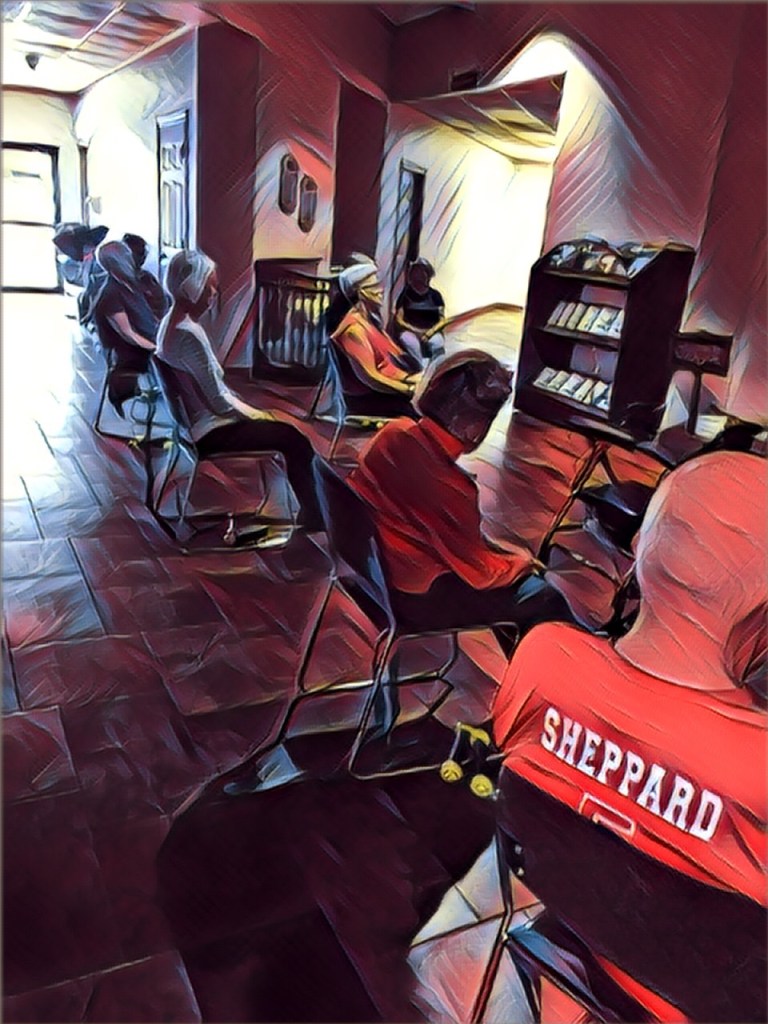 Chair Yoga, adaptive Yoga for easing back pain.