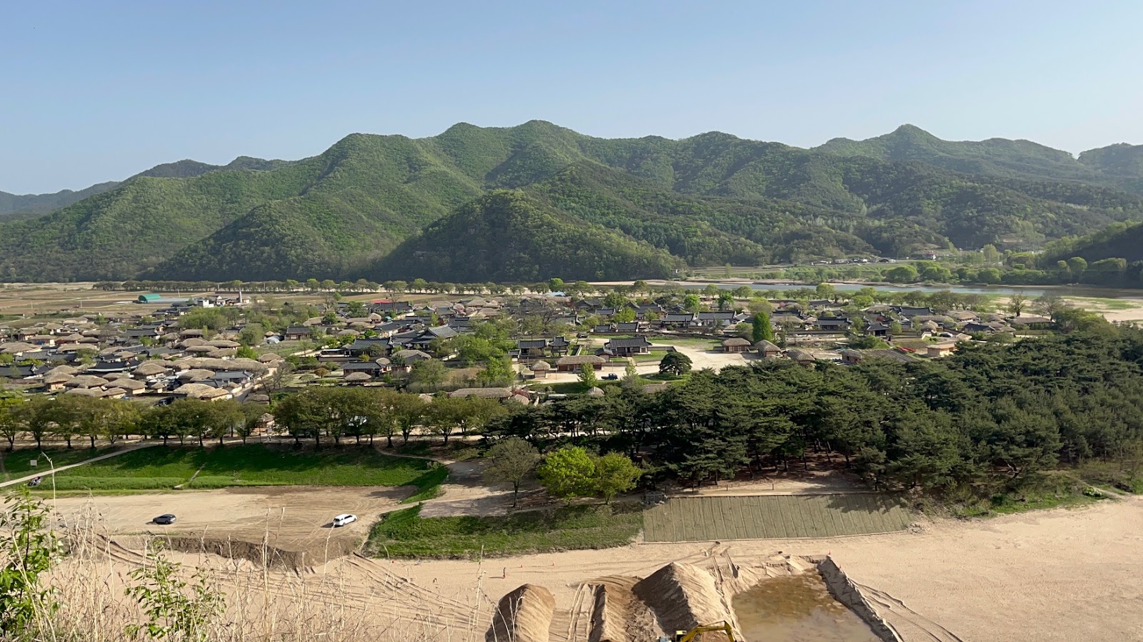 View from the local mountain top ( a bit of a hiking trek) to see the vastness of Hanael Village.