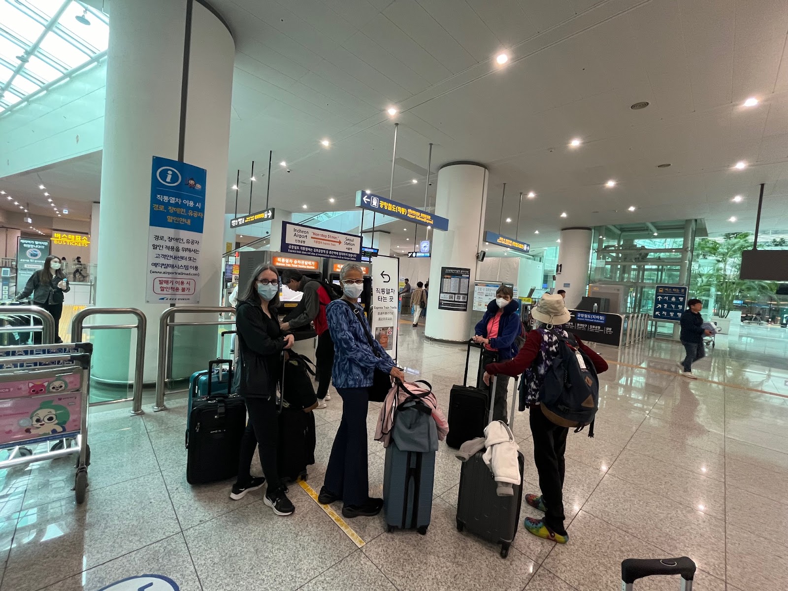 Filling up our metro cards for train and subway travel prior to getting into our week of workshop and training.