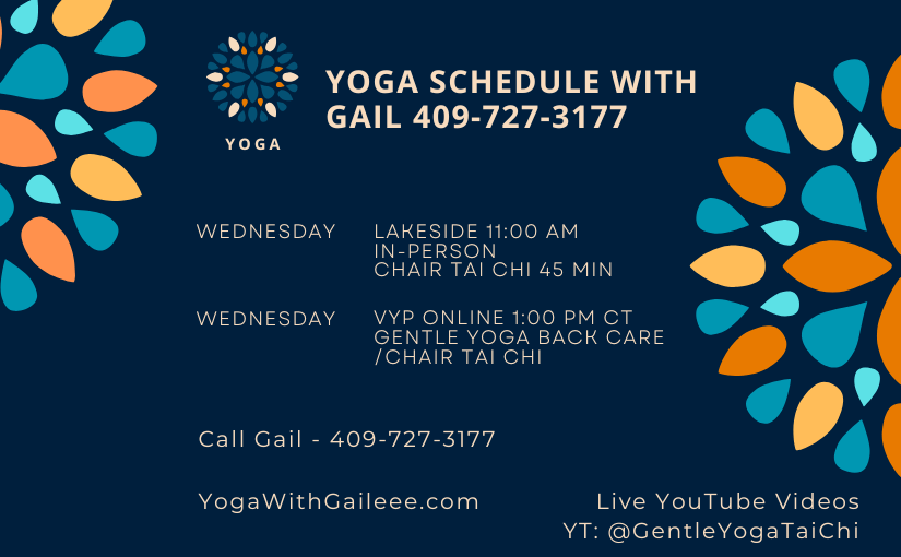 Teachjing Online and In-Person Tai Chi and Gentle Yoga Classes for Gail Pickens-Barger