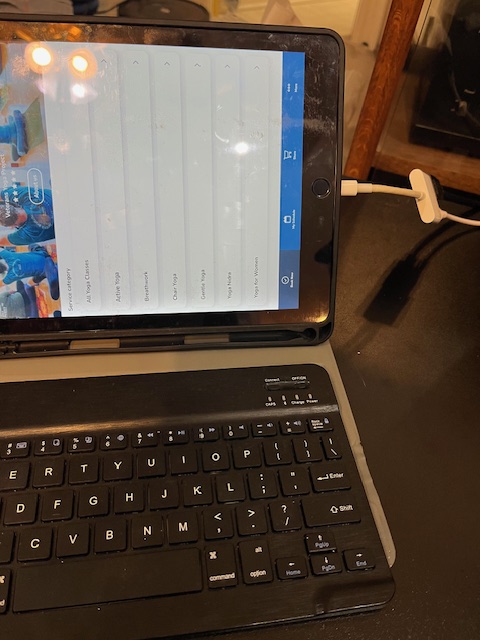 My cord connection from my Ipad