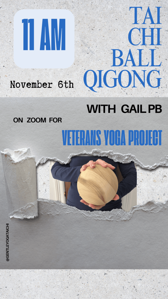 11 AM Chair Tai Chi Ball QiGong Veterans Gratitude Week